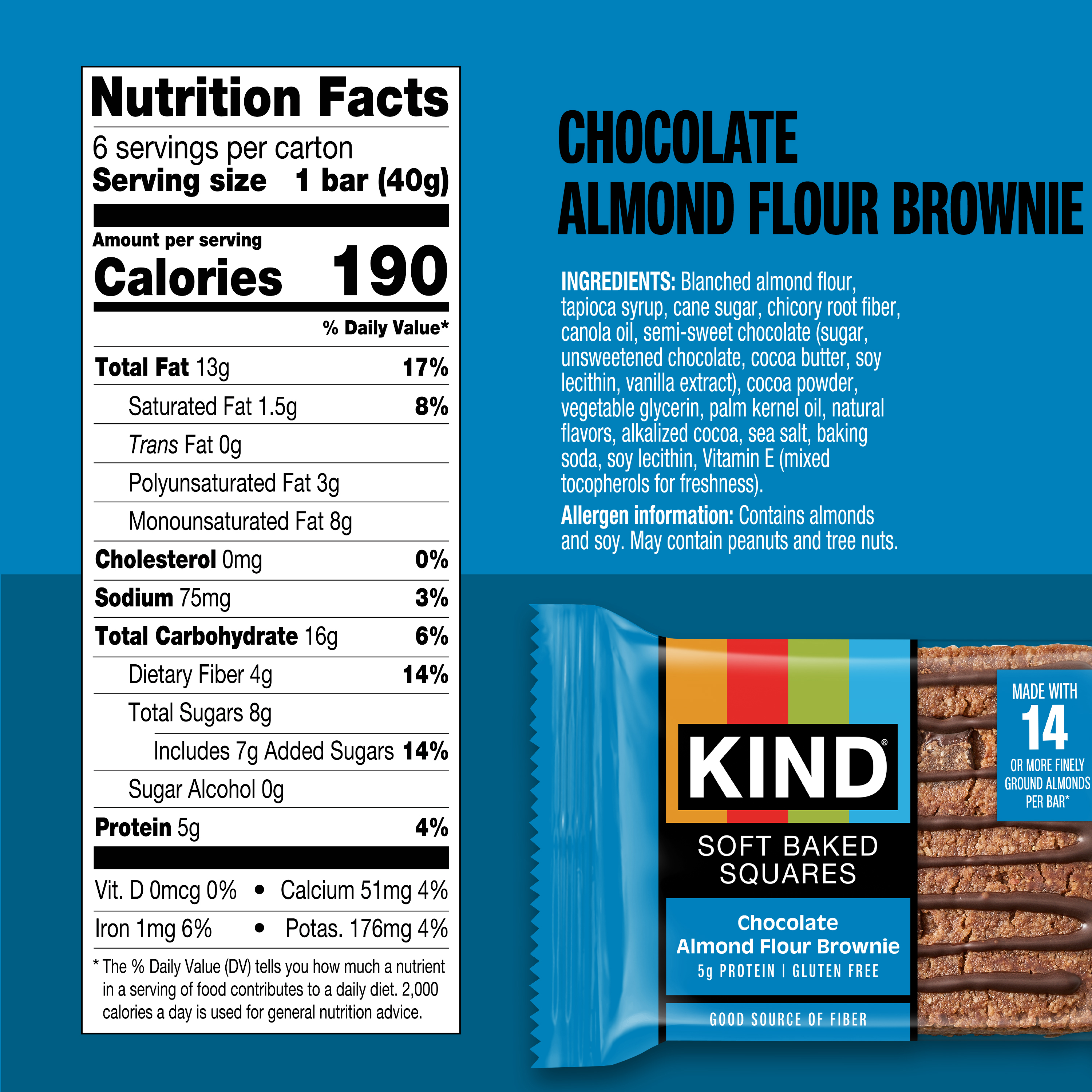Chocolate Almond Flour Brownie